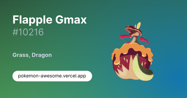 Flapple Gmax · #10216
