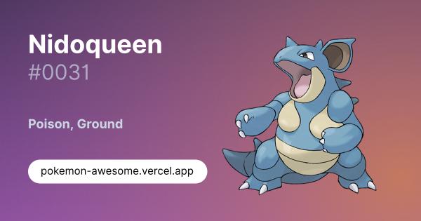 Nidoqueen · #0031