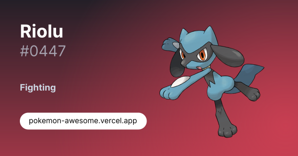 Riolu · #0447