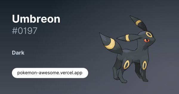 Umbreon · #0197