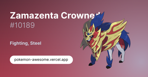 Zamazenta Crowned · #10189